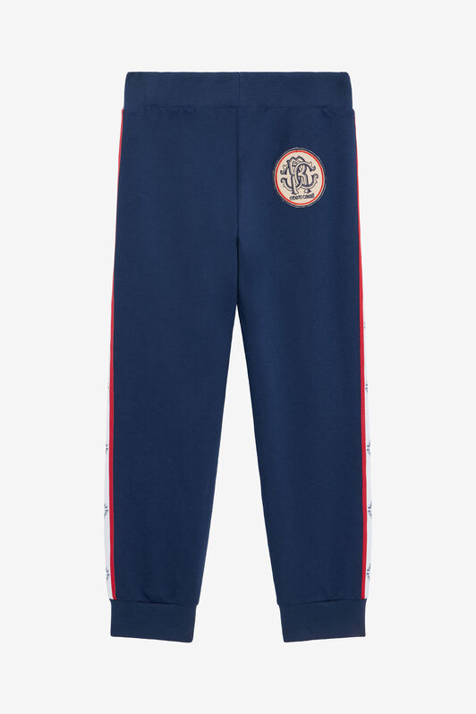 JU Blue Track Pants with RC Monogram NAVY VJT20A-CF050