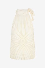 RC Top With Ray Devoré Print WHITE XKT611-FXI15