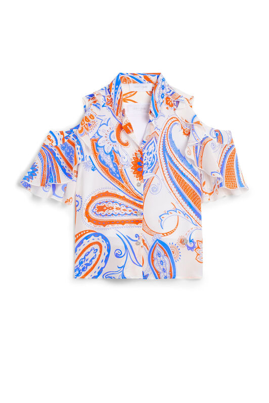 JU Lizard Bandana print top Orange IJT706-SQP82
