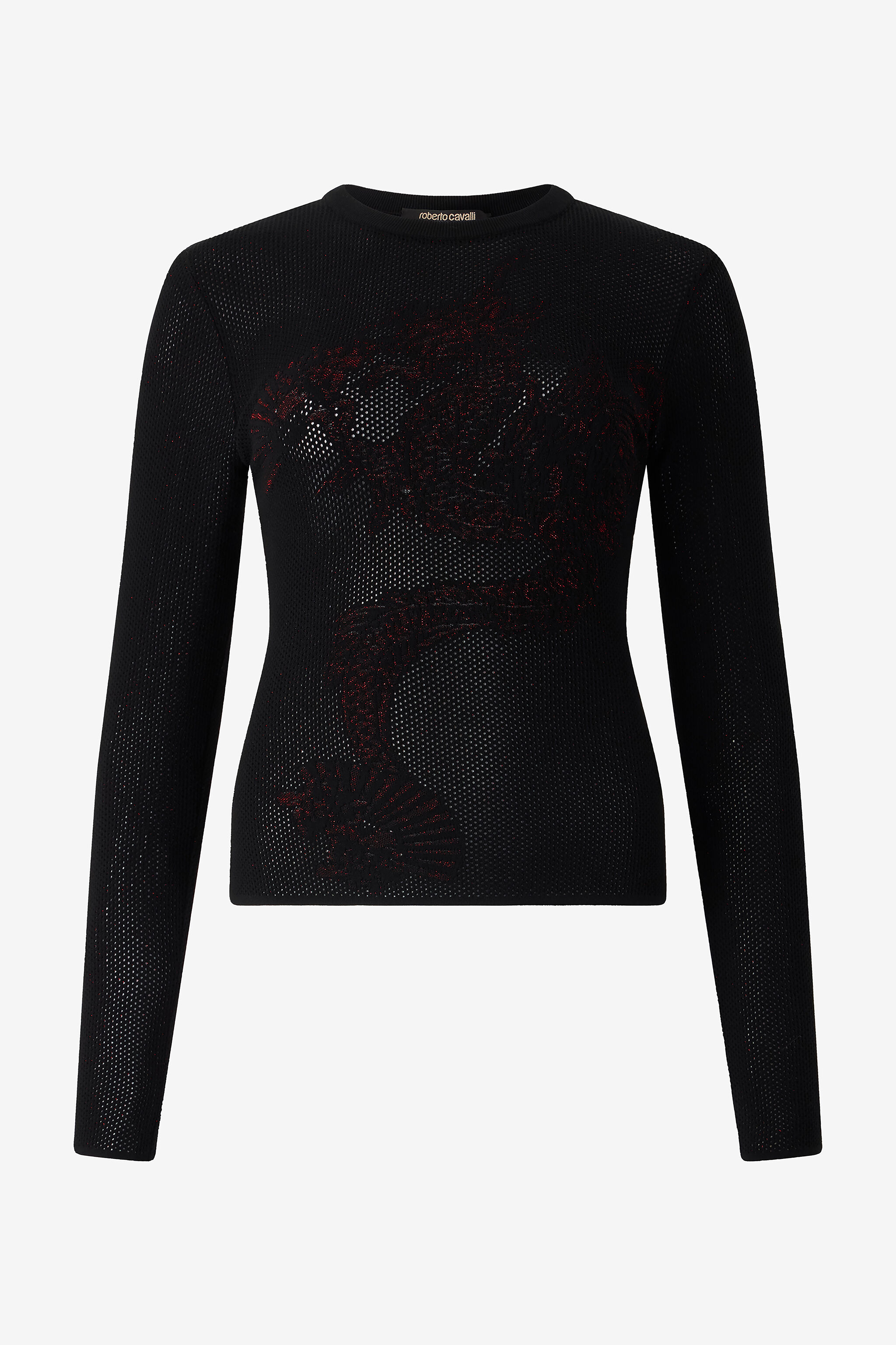 RC Micro-Perforated Sweater with Dragon Black VQM619-MO010
