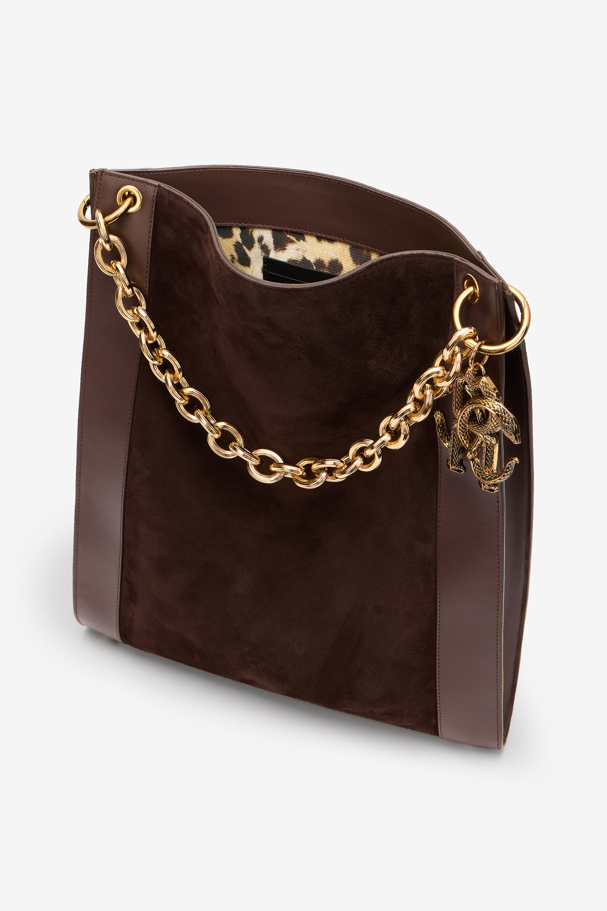 RC Shoulder Bag with Chain Brown VKB005-PC219