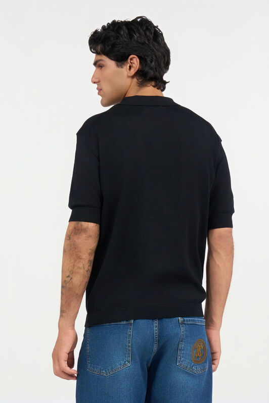 RC Cotton polo Black UMM642-WH003