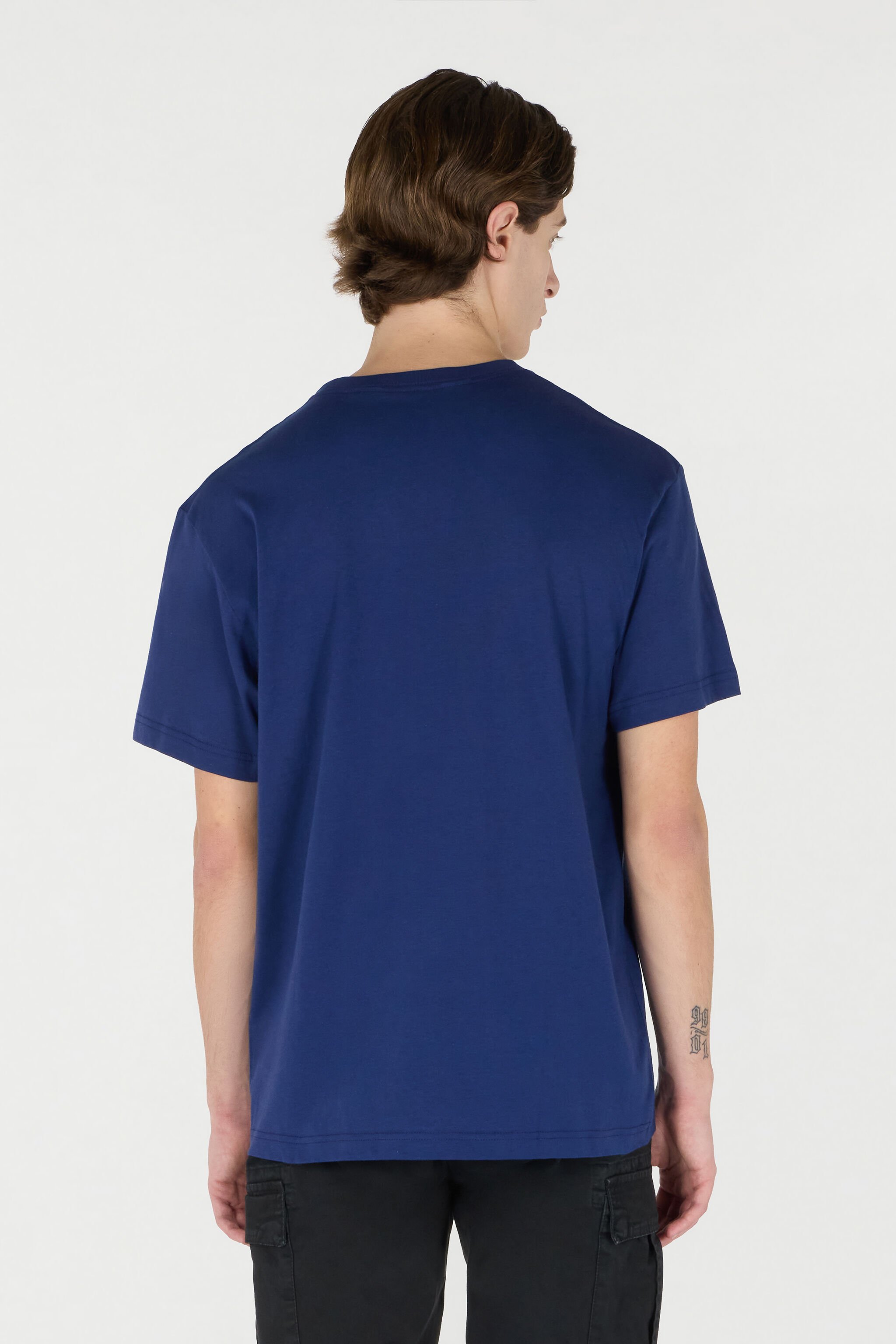 JC T-Shirt With JC Monogram Dark blue TFT045-TF062