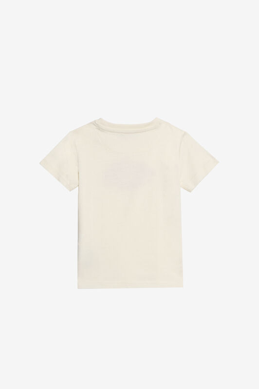 JC ElfenbeinfarbenEs T-Shirt mit Print und Logo IVORY PRISTINE WFT61U-5B006