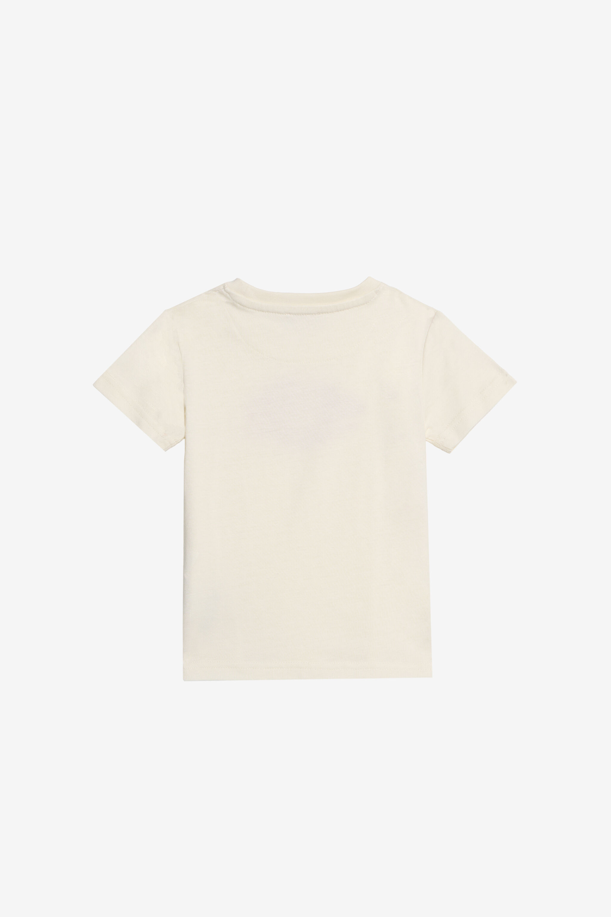 JC ElfenbeinfarbenEs T-Shirt mit Print und Logo IVORY PRISTINE WFT61U-5B006