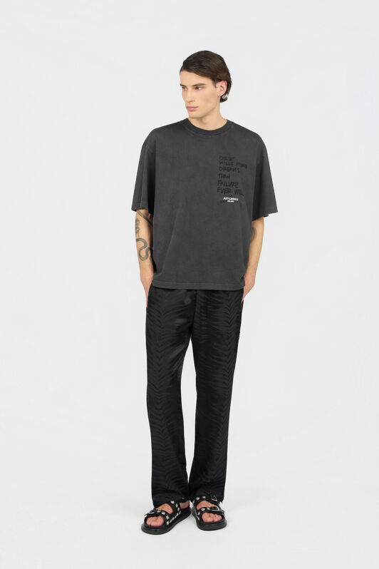 JC Grey T-Shirt With Printed Tiger BLACK WFT055-WF085