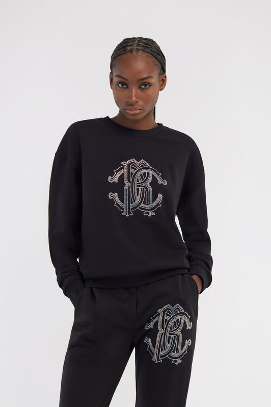 RC Sweatshirt with Monogram RC Black NOT67A-CF052