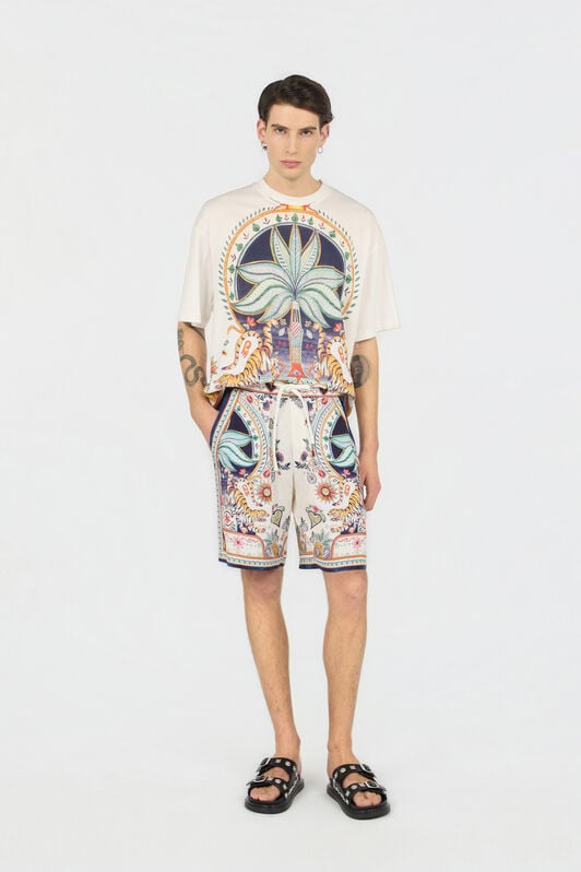 JC T-Shirt mit Tropical Garden-Print OFF WHITE WFT062-WF092