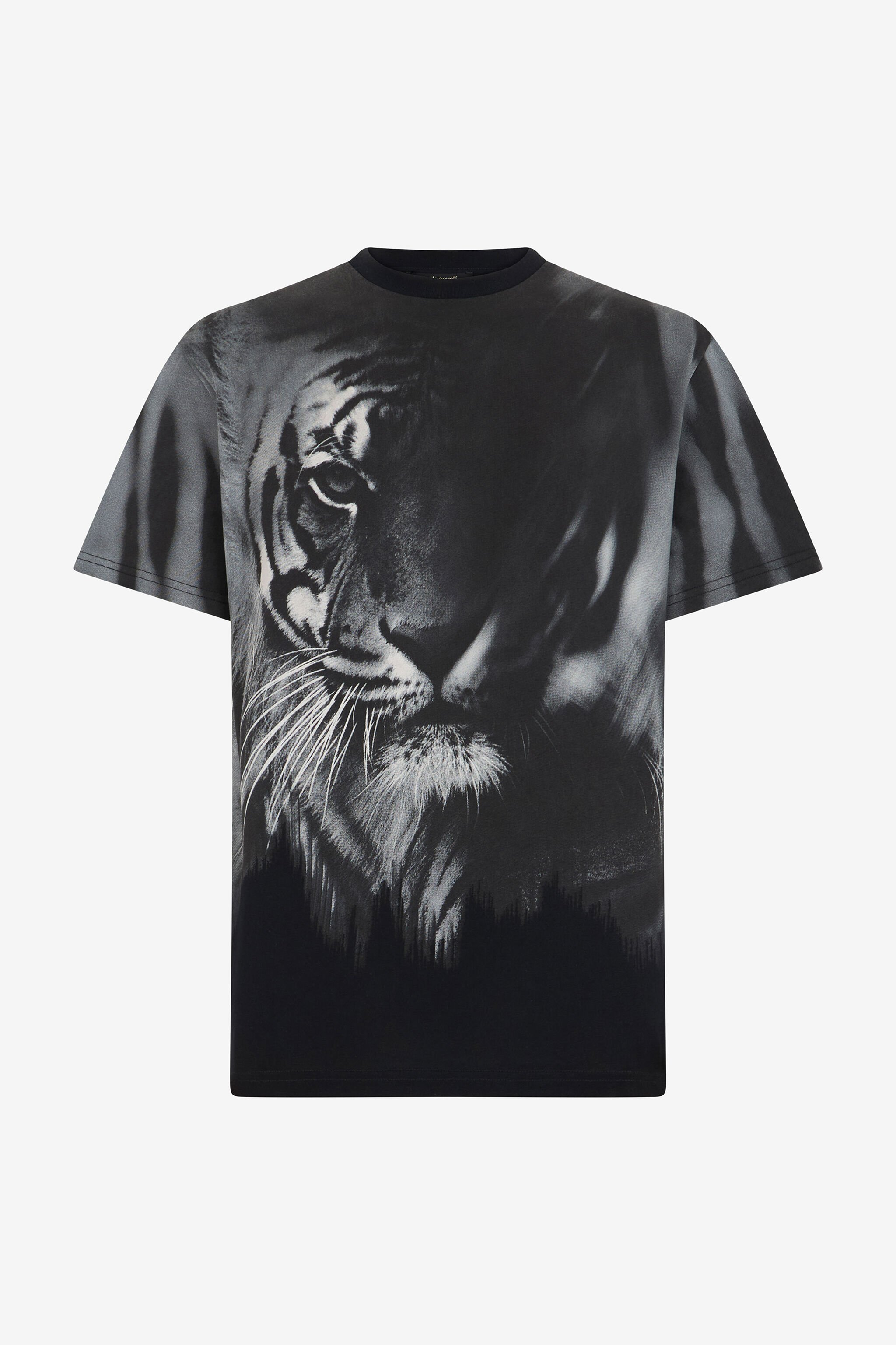 RC Tiger print T-shirt BLACK/WHITE OOT60H-JFO62