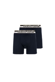 ${brand} Zweierpack Navyblaue Boxershorts mit Logo-Bund ${colorDescription} ${masterID}
