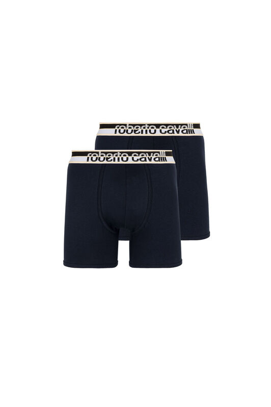 RC Confezione da Due Boxer Blu Navy con Fascia Logo Blu scuro KOO00B-JV025