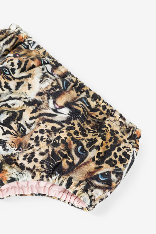 JU Tiger-Print Dress And Shorts Set JU Tiger-Print Dress And Shorts Set Light brown NJT152-JMC57