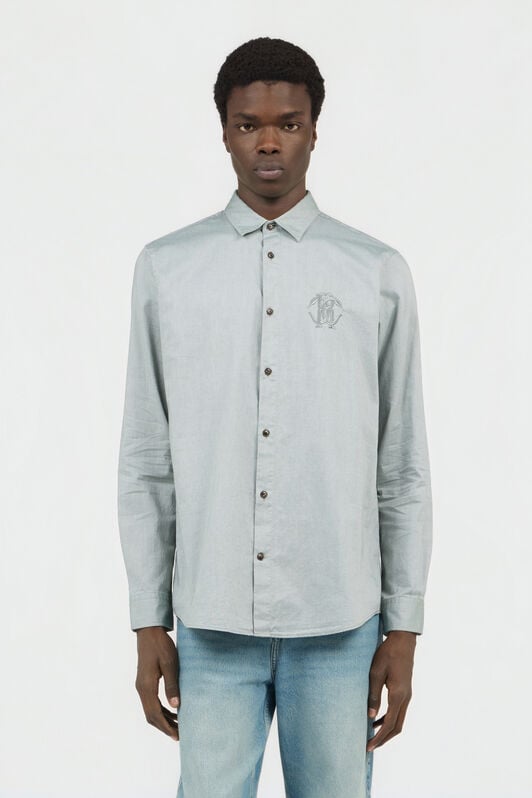 RC Chemise Gris Clair avec Broderie Monogram RC BROWN SOT70P-FN006