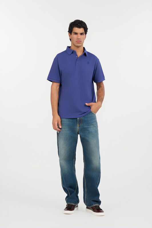 RC Blue Polo with Monogram RC RC Blue Polo with Monogram RC Navy QOT65A-KB001
