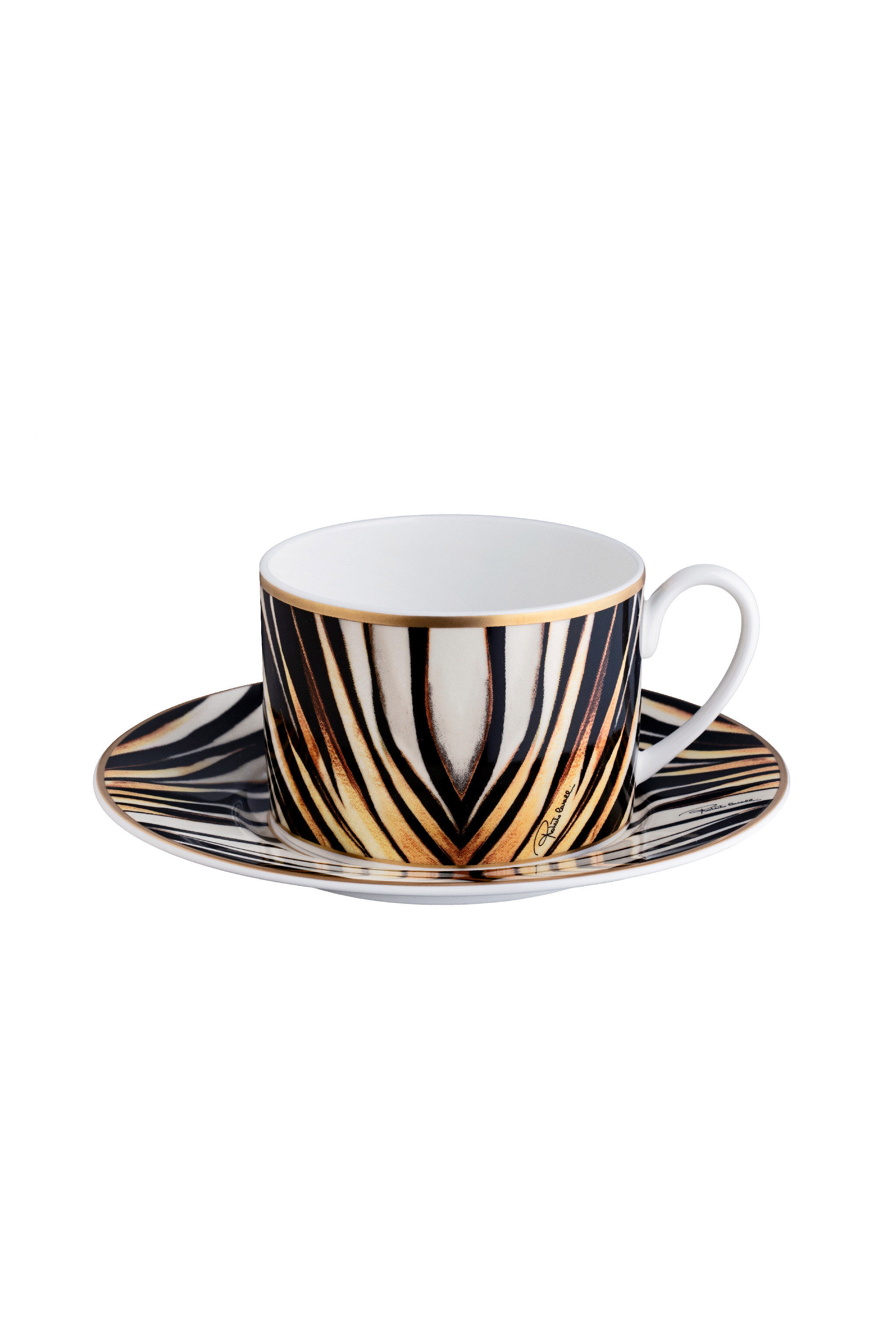 HO Ray Of Gold2 Tea Cups In Gift Box Gold SALA12-IA077