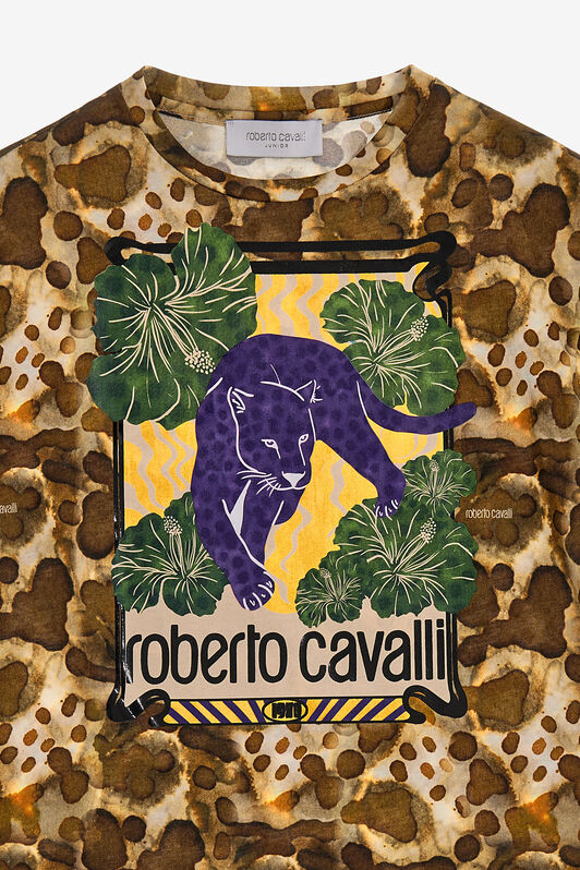 JU Printed t-shirt Marron clair SJT613-JFI76