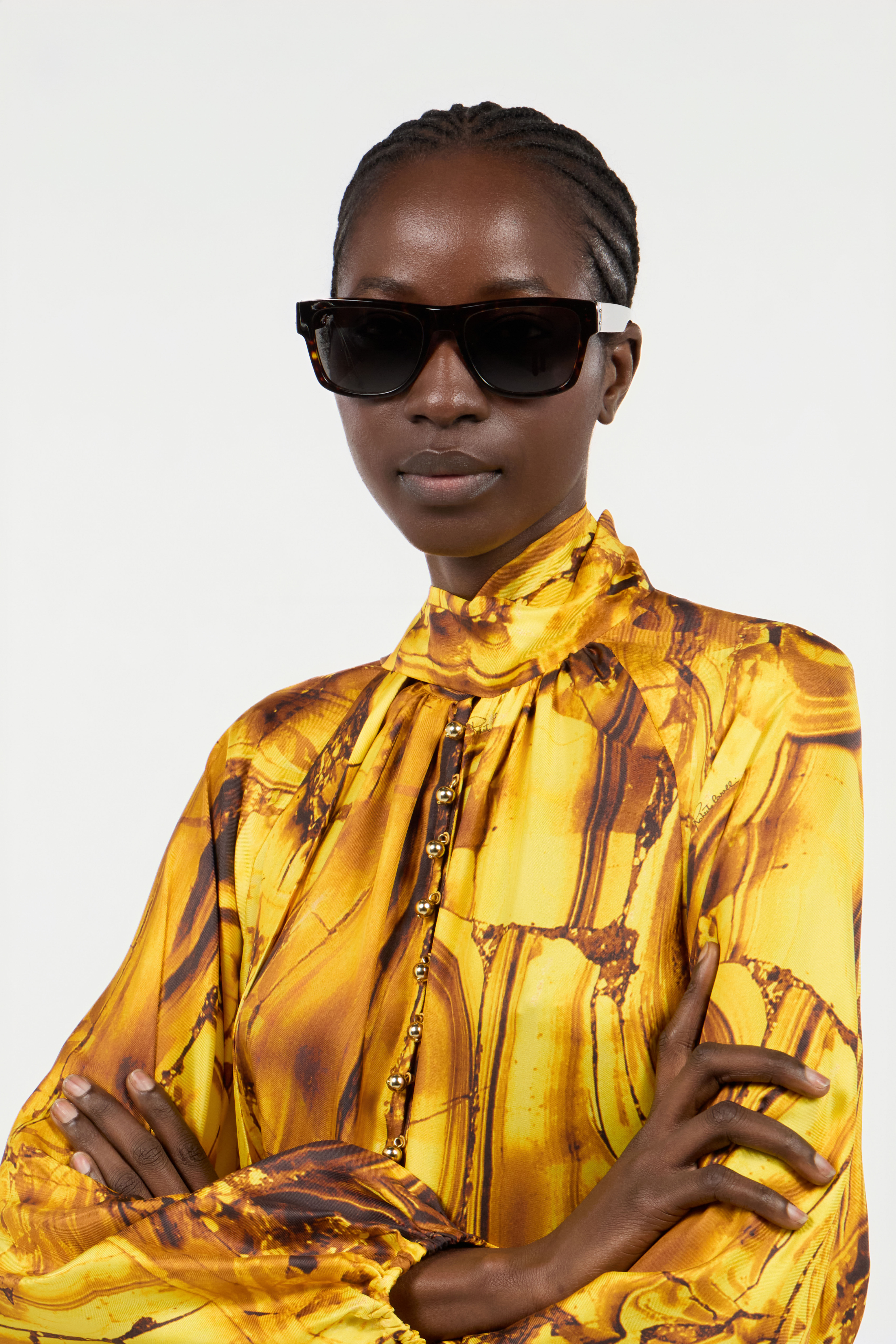 RC Sunglasses with Fausto Puglisi signature SHINY BROWN/YELLOW H UALD35-ID232