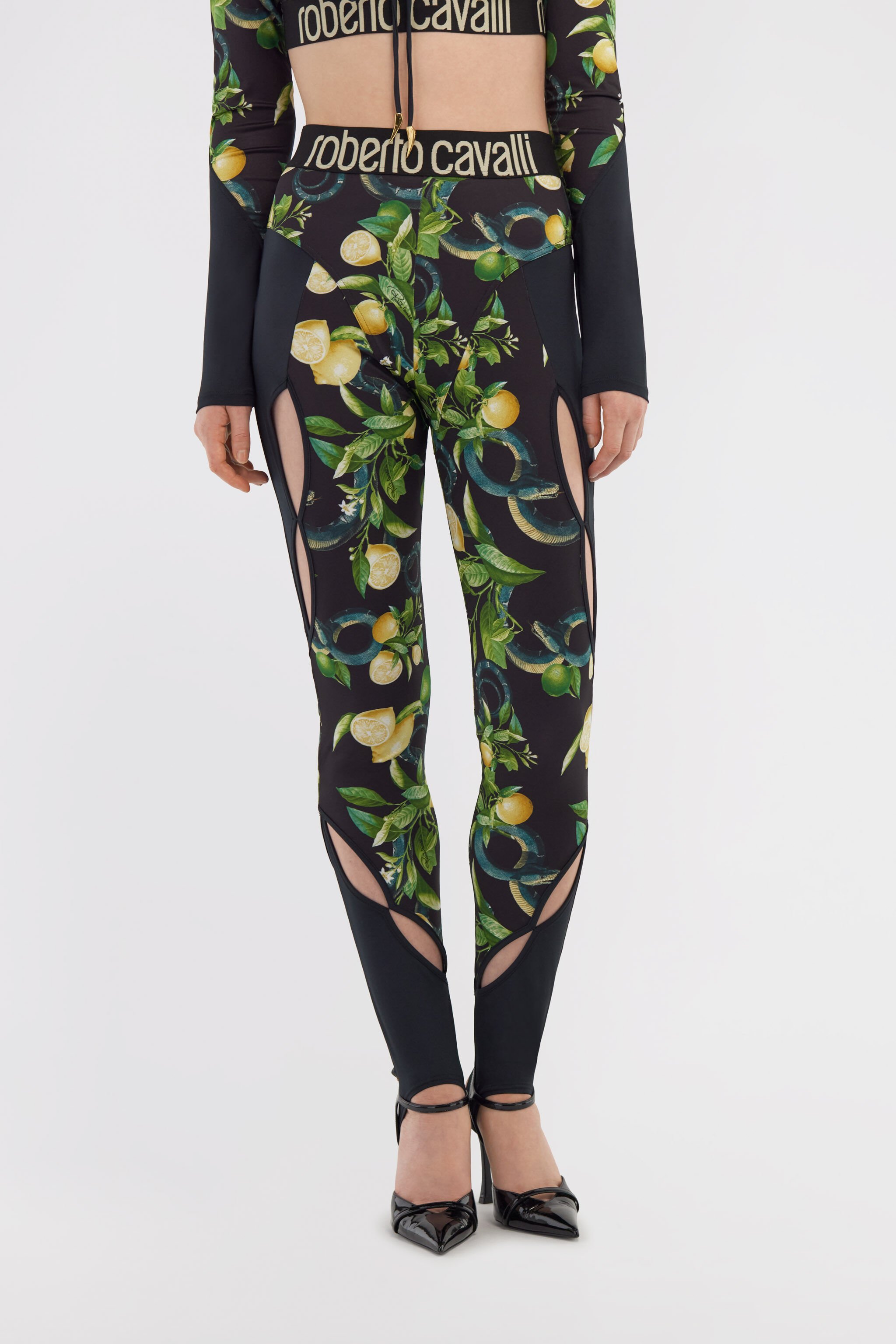RC Leggings Lemon print Black SKT27B-LNI89