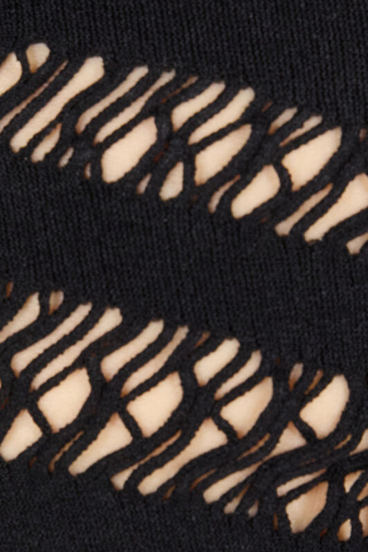 RC Débardeur Avec Motif Zèbre Ajouré Noir UKT613-MA001