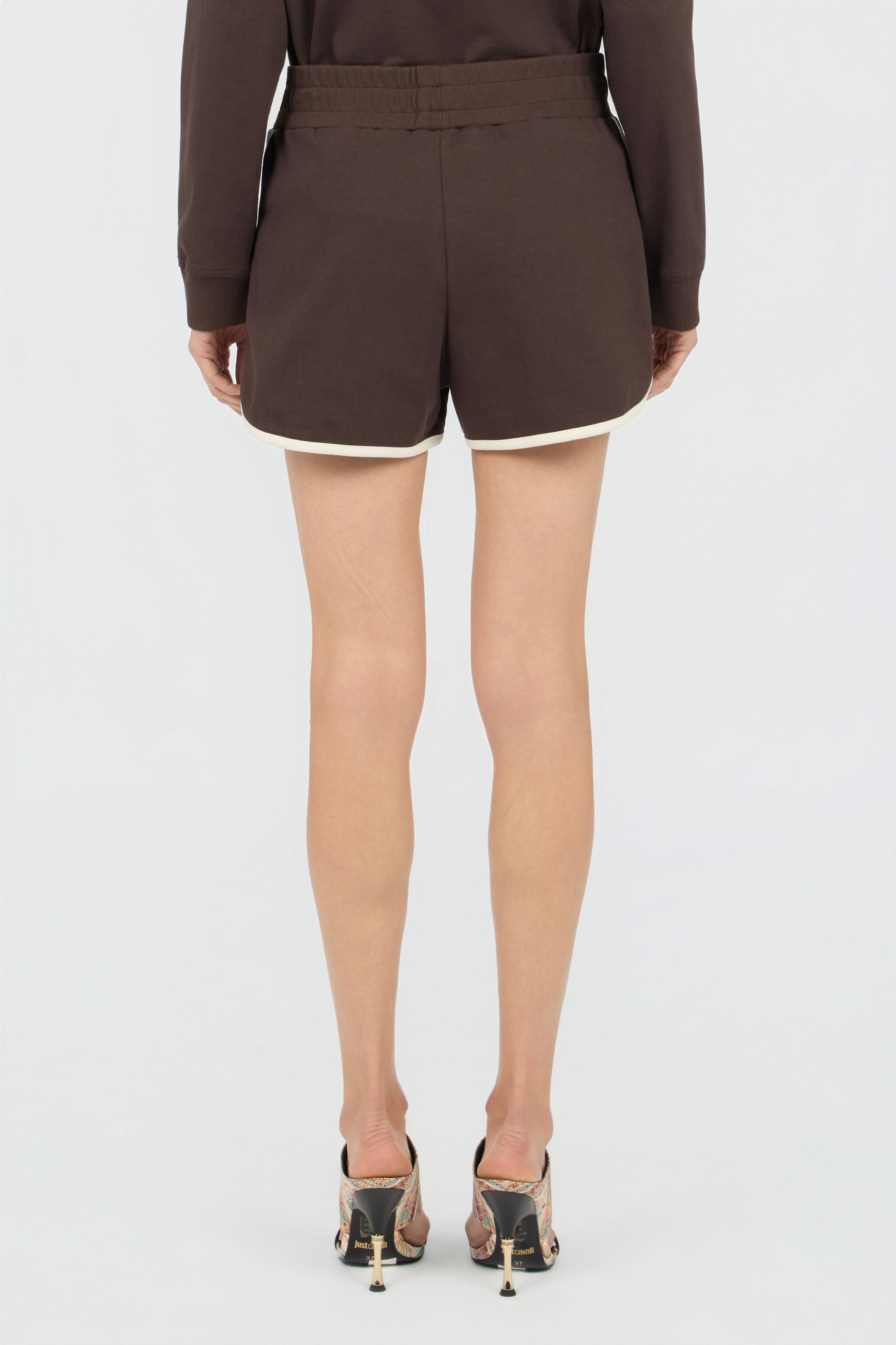 JC Brown Shorts With Logo 772 + 004 OFF WHITE WFT167-WF544