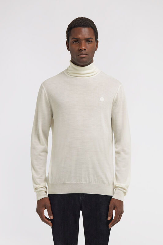 RC Regular Turtleneck Sweater White SRM621-MA006