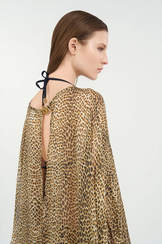 RC Caftano in Seta Baby Jaguar BROWN WQW016-HNR31