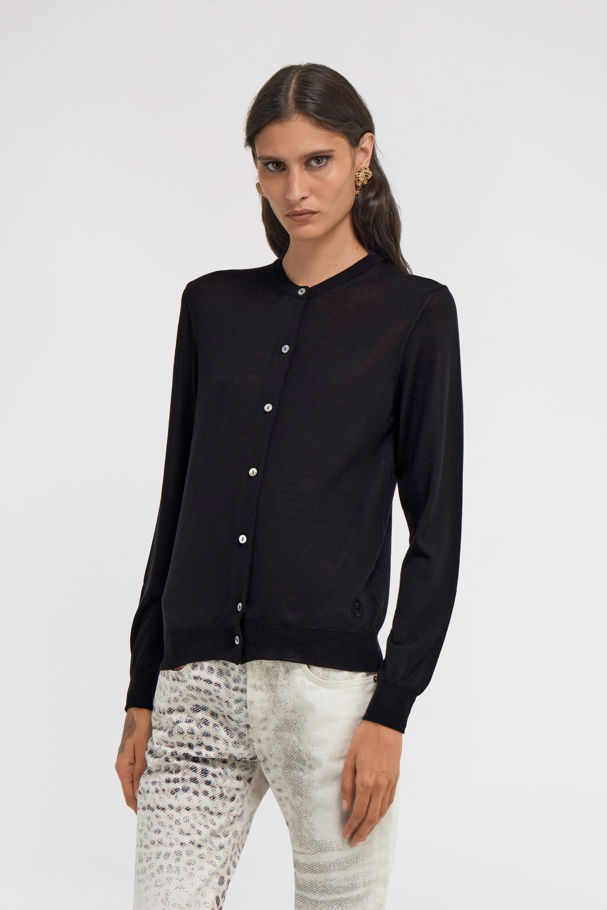 RC Cardigan Black SKM900-MA006
