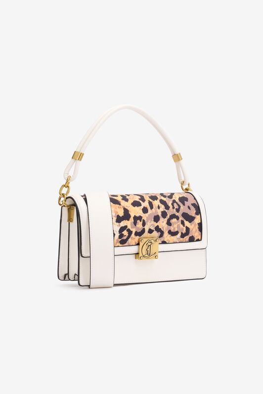 JC Sac À Imprimé Jaguar Skin Et Monogramme JC White, Gold SFB137-SF629