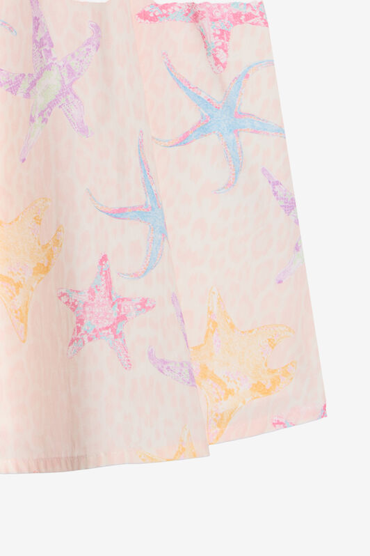 JU Strafish Print Cotton Dress LIGHT PINK WJT103-7MR17