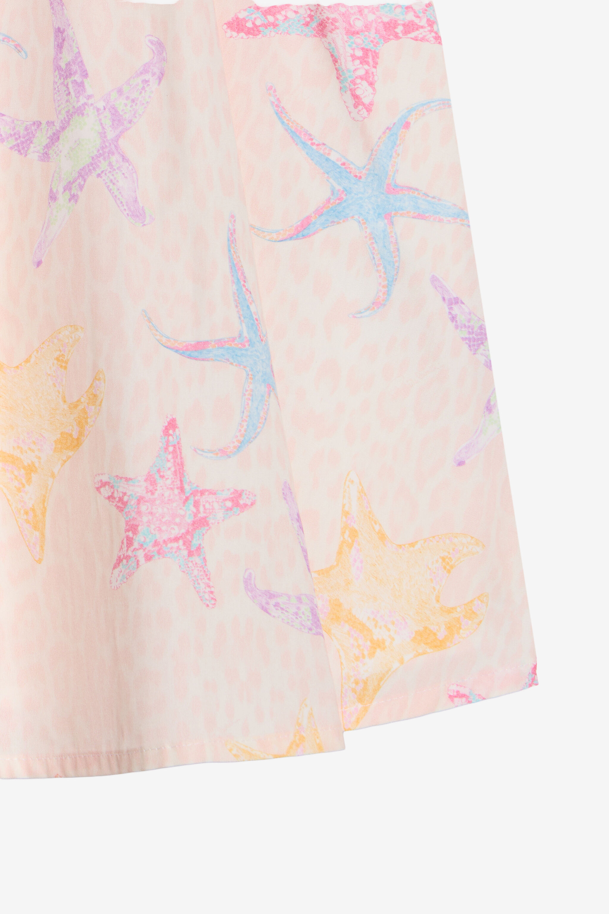 JU Strafish Print Cotton Dress LIGHT PINK WJT103-7MR17