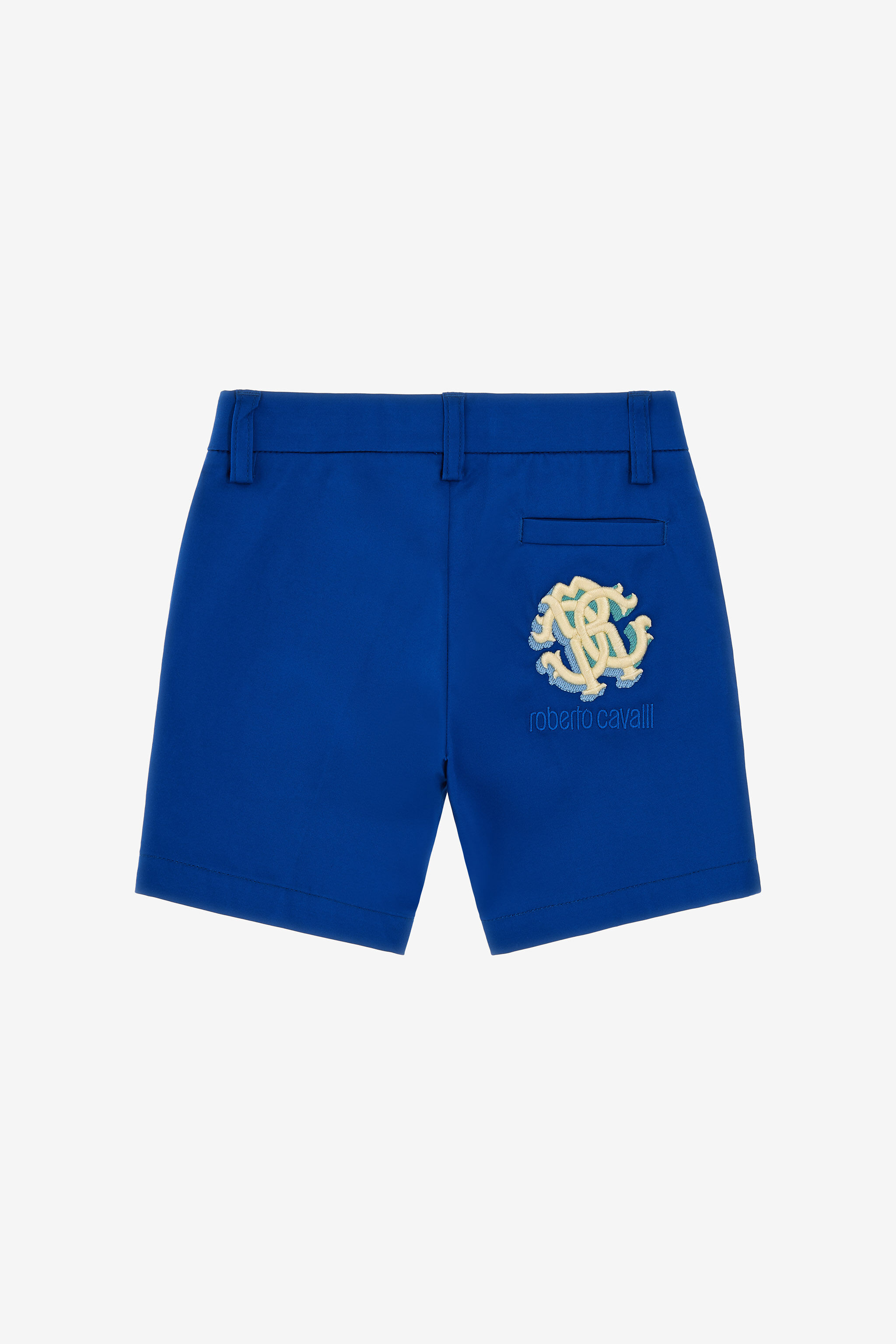 JU Shorts con Logo Blu SJT207-RN012