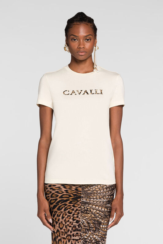 RC Logo-embroidered cotton T-shirt RC Logo-embroidered cotton T-shirt IVORY QKT60A-JD060