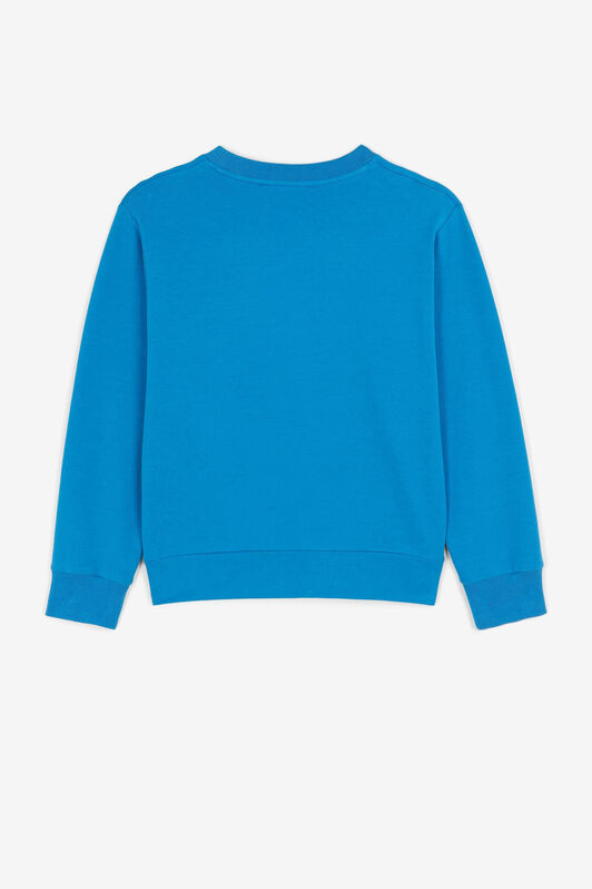 JU Shark-print sweatshirt Blue QJT953-CF050