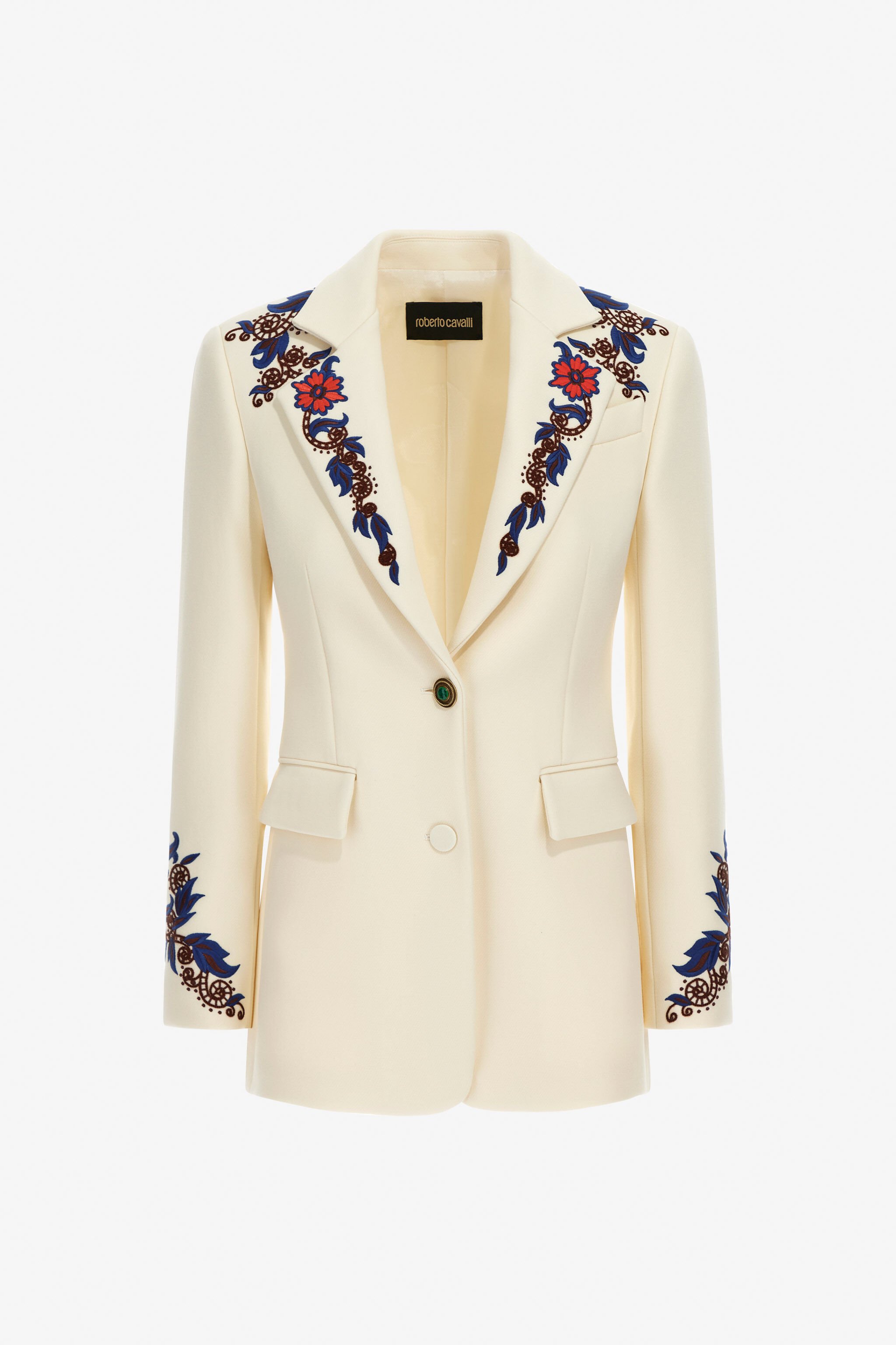 RC Floral Printed Jacket Ivory TKR405-VI037