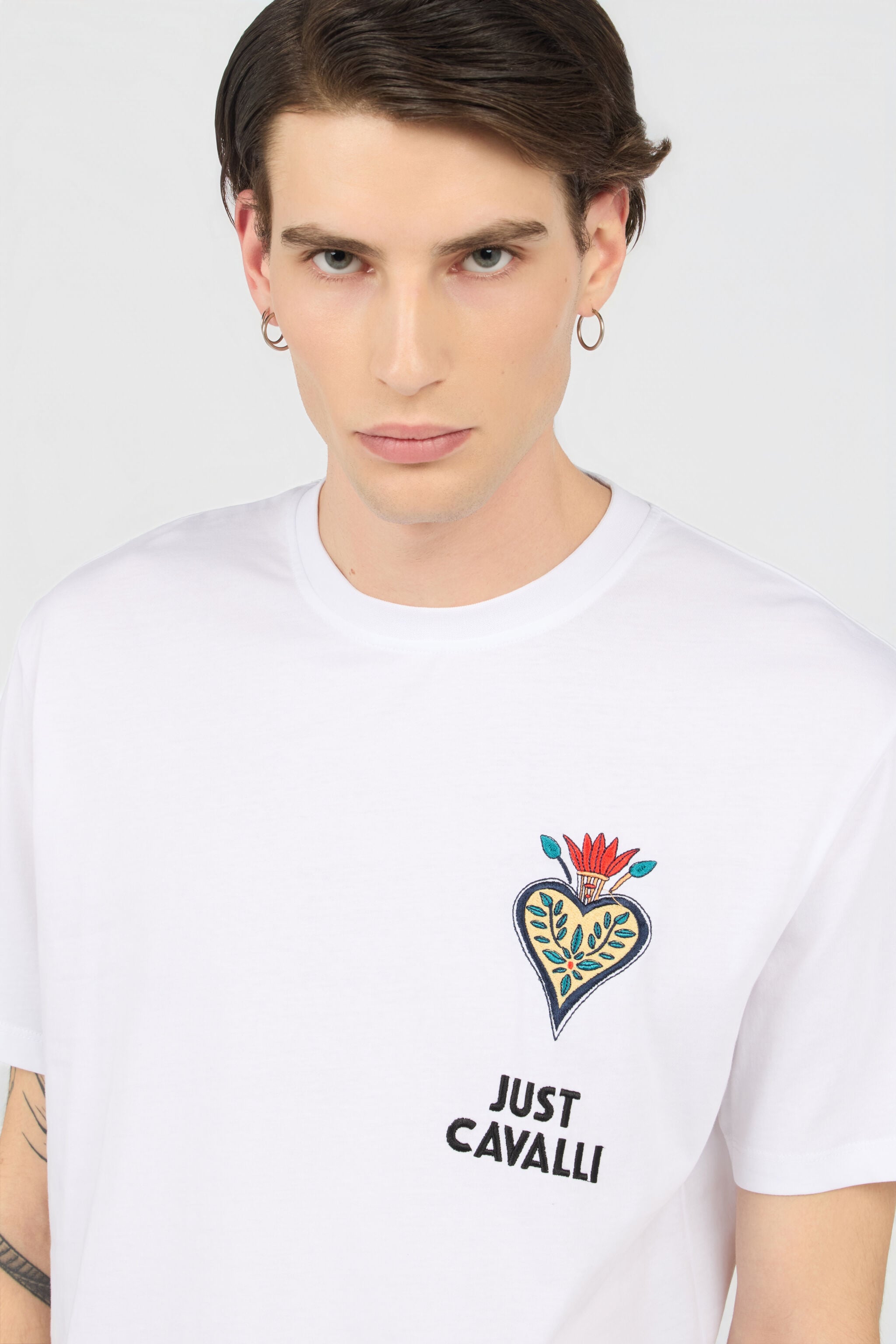 JC T-Shirt Blanc Avec Logo Brodé WHITE WFT067-WF097