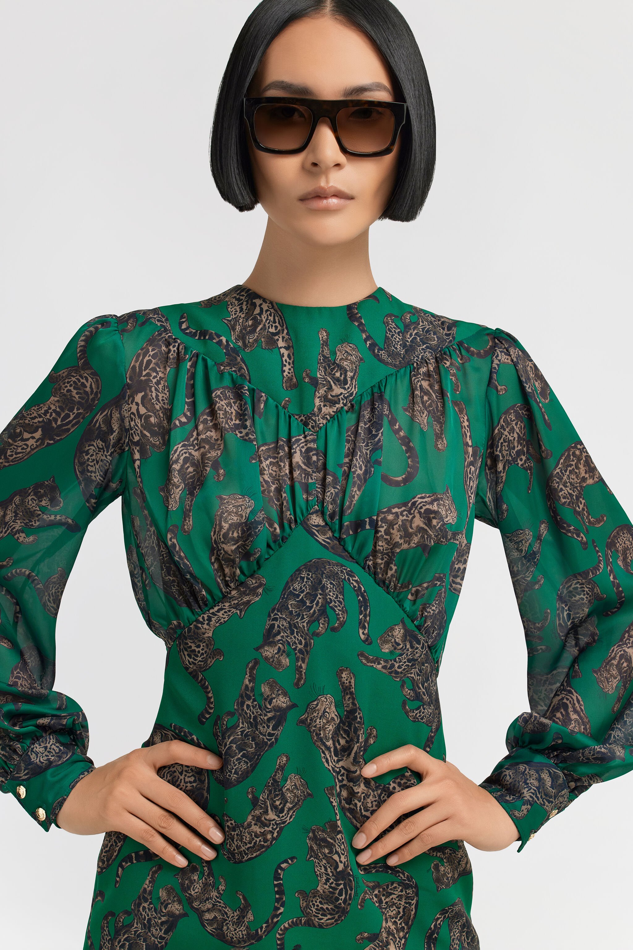 JC Just Cavalli Dress Green TFT145-TF212