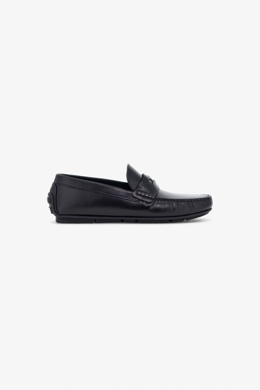 RC Logo-Embellished Loafers Black TRS035-PZ03A