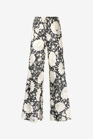 ${brand} Pure Silk Pants With Floral Print ${colorDescription} ${masterID}