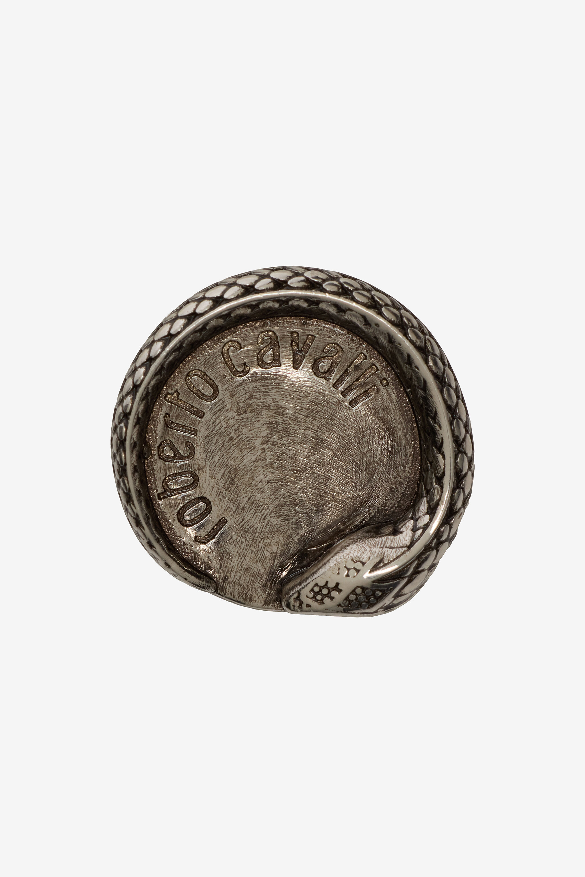 RC Snake Cufflinks With Logo Silver URG006-AM258