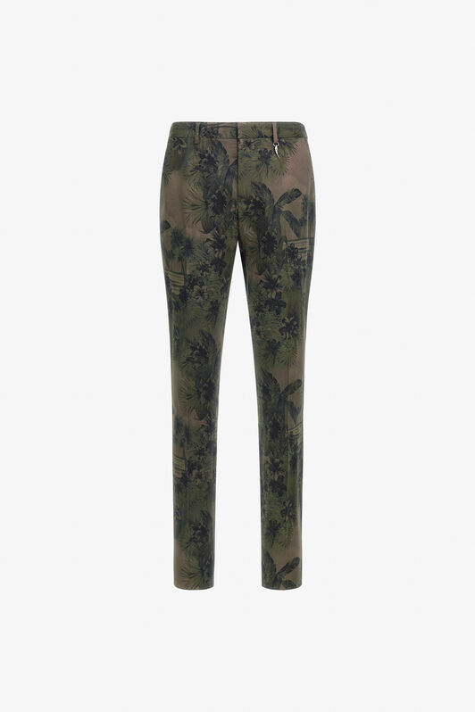 RC Hawaii Green printed trousers Dark green SRT220-3NI84