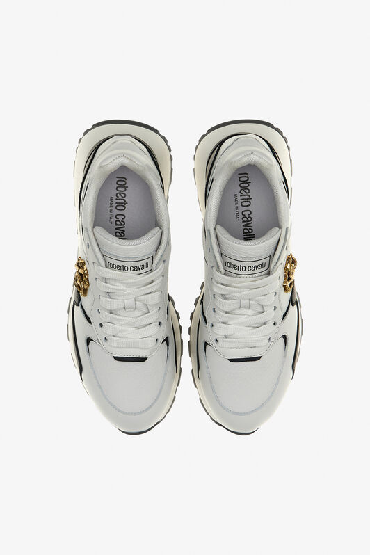 RC Sneakers with Monogram Mirror Snake Black/White RKS048-PZB33