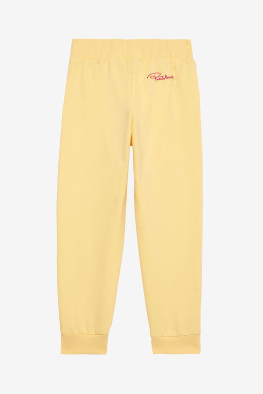 JU Pantalon De Sport Avec Monogramme RC Et Signature Jaune UJT23J-CF050