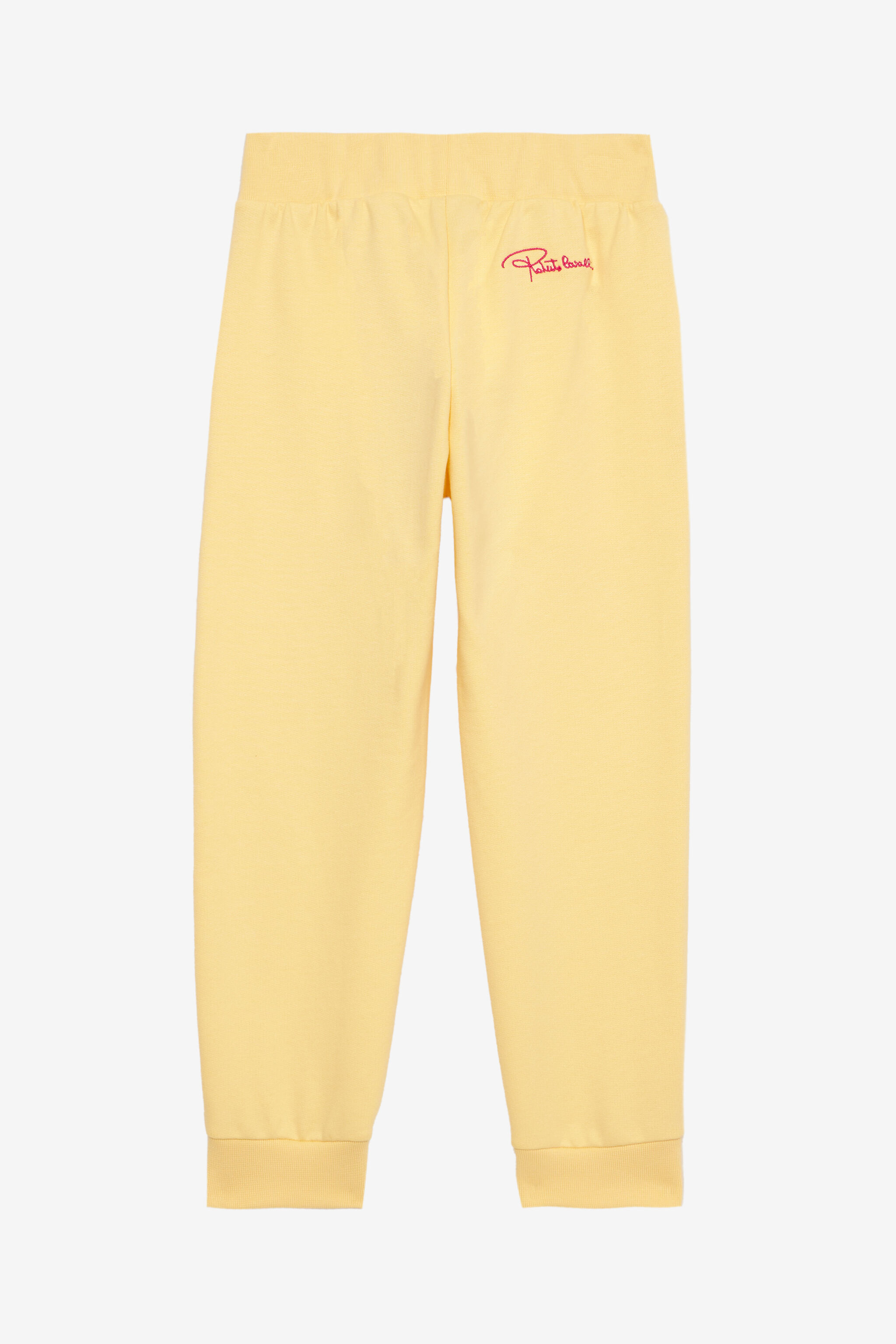 JU Pantalon De Sport Avec Monogramme RC Et Signature Jaune UJT23J-CF050
