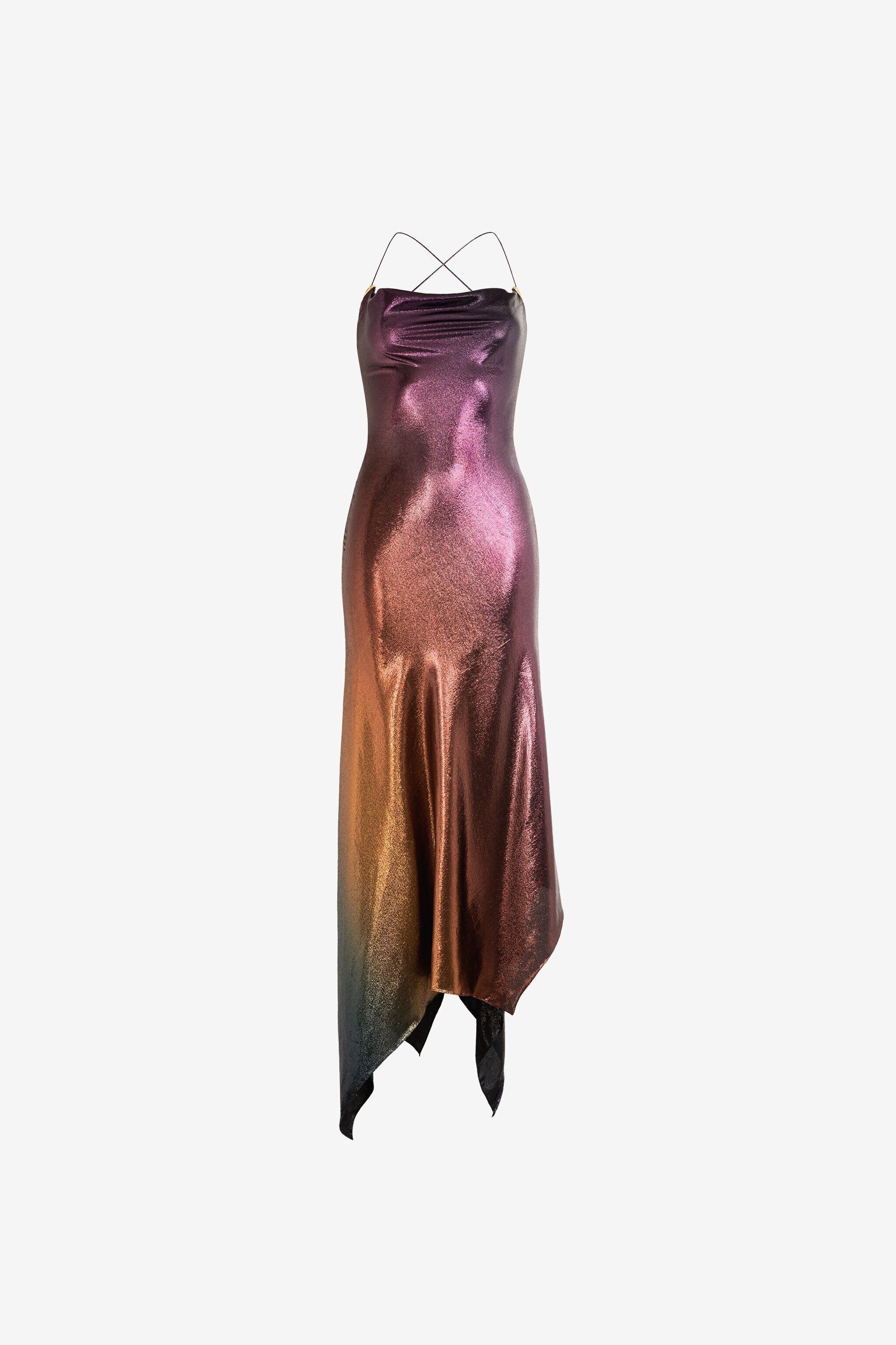 RC Robe longue avec dégradé de couleurs MULTICOLOR PQT101-RJ026