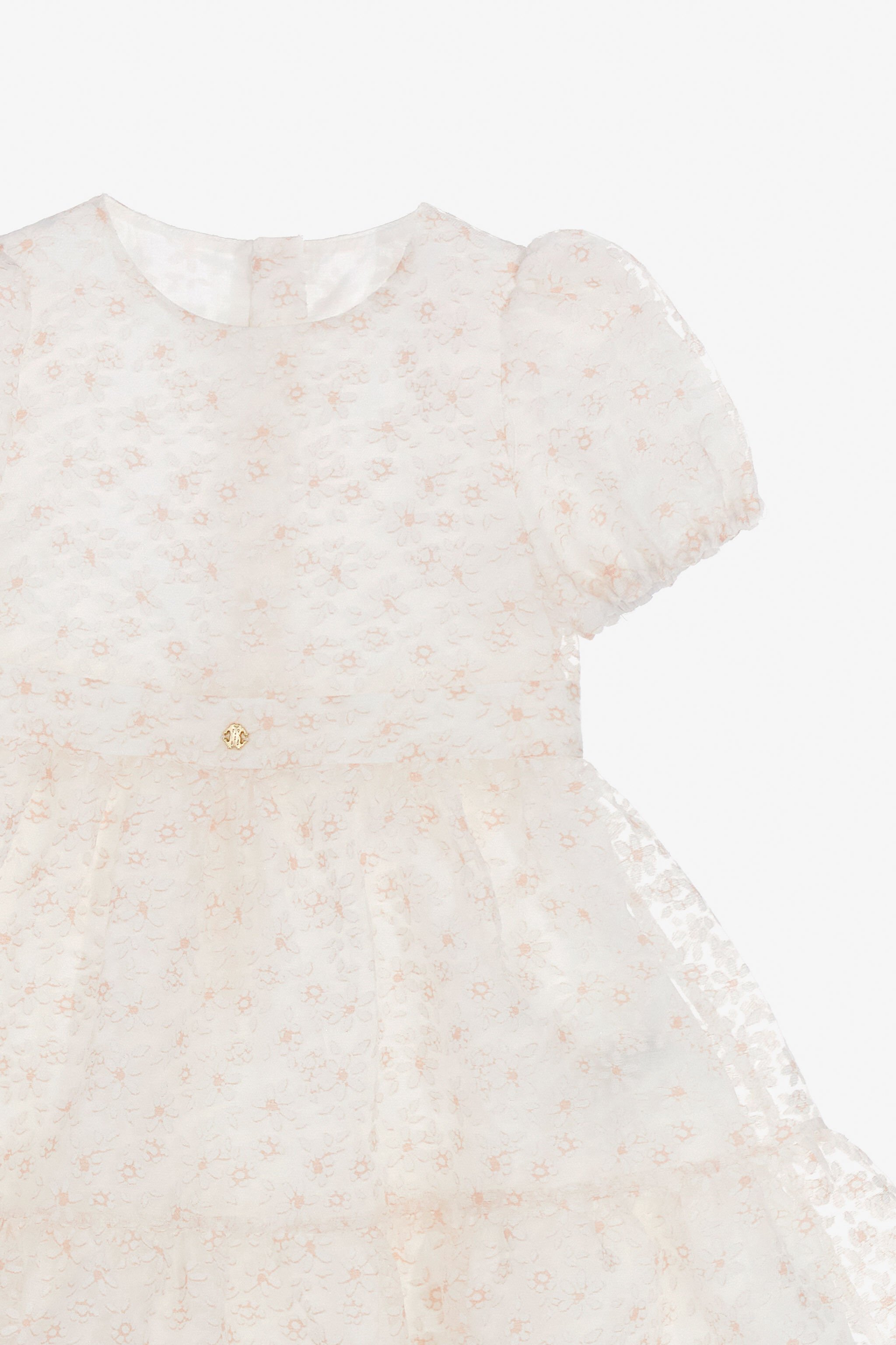 JU Printed Dress White SJT154-RT002