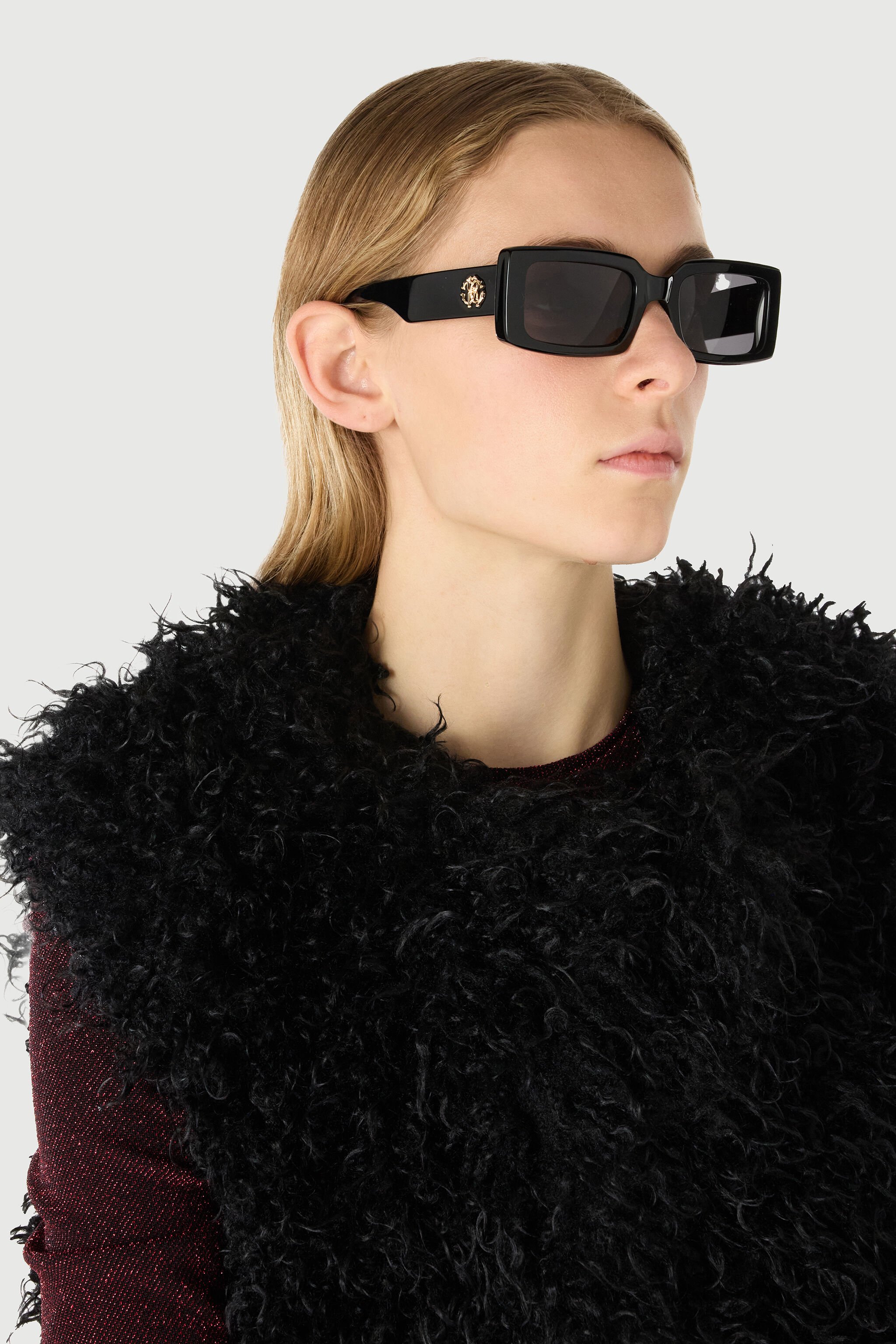 RC Gafas De Sol Cuadradas Monograma RC Negro SALD43-ID154