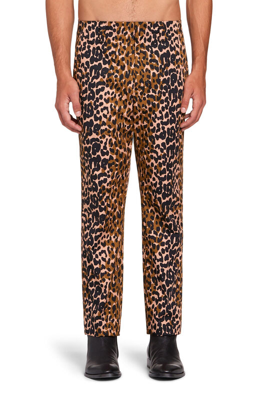 RC Pantalon à imprimé Double Leo FUDGE/BLACK KNT204-7MU32