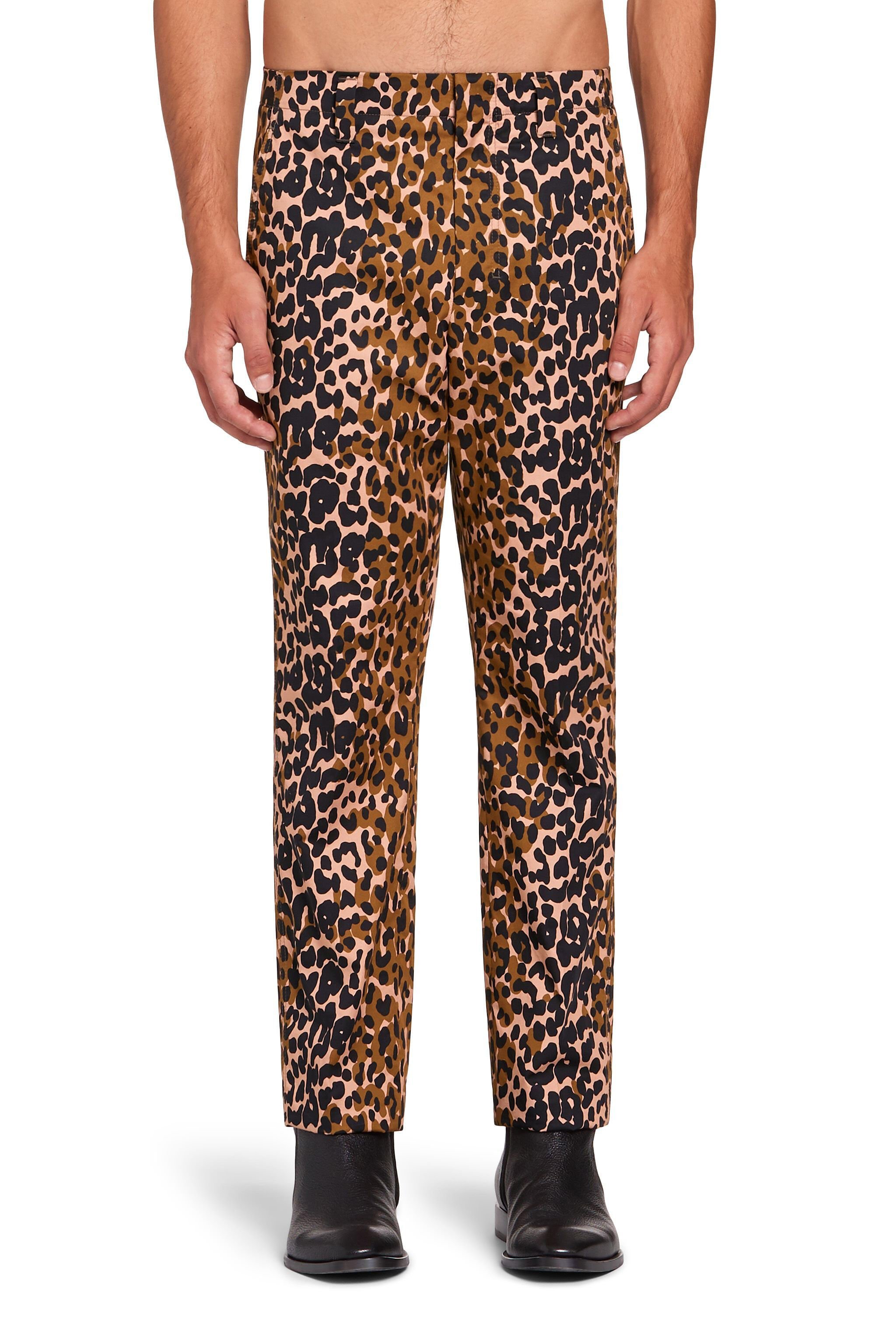 RC Pantalon à imprimé Double Leo FUDGE/BLACK KNT204-7MU32