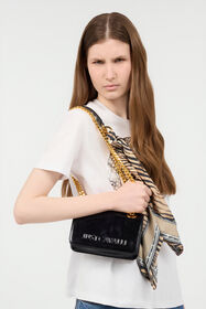${brand} Bag With Chain Handles And Scarf ${colorDescription} ${masterID}