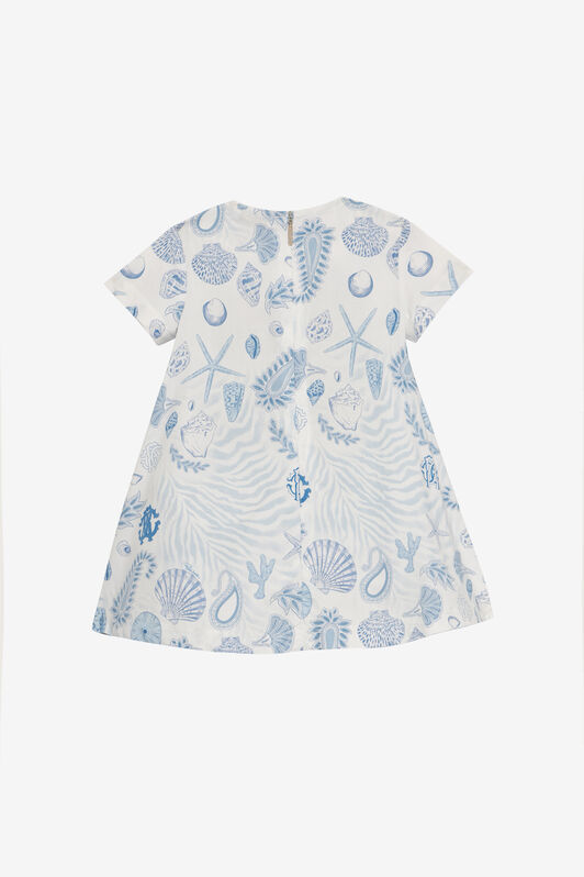 JU Abito Stampa Marina E Monogram RC Azzurro UJT116-7MO39